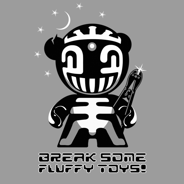 Break Some Fluffy Toys - grey